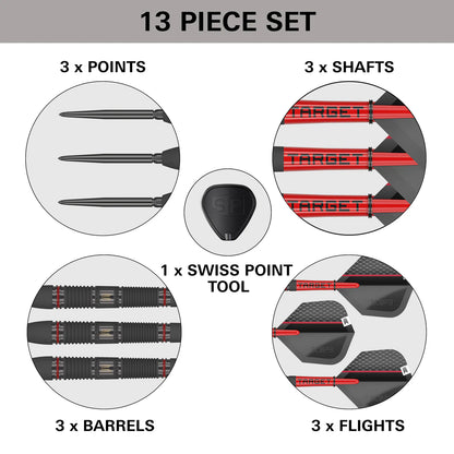 Target Scope 02 90% Tungsten Swiss Point Steel Tip Dart Set image 2