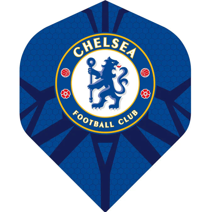 Chelsea Football Official Licensed F1 Pattern Logo 100 Micron No2 Dart Flights