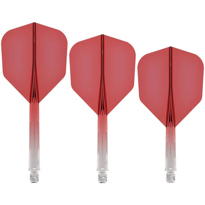 Mission Force 90 Gradient Transparent Red No6 Moulded Flight & Shaft System