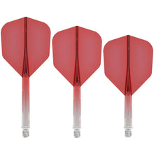 Mission Force 90 Gradient Transparent Red No6 Moulded Flight & Shaft System