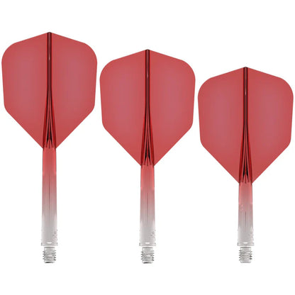 Mission Force 90 Gradient Transparent Red No6 Moulded Flight & Shaft System