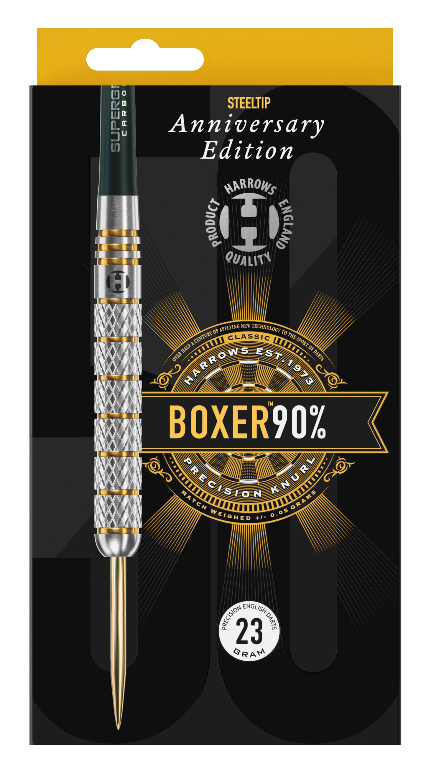 Harrows Boxer Parallel ANNIVERSARY EDITION 90% Tungsten Steel Tip Dart Set image 6