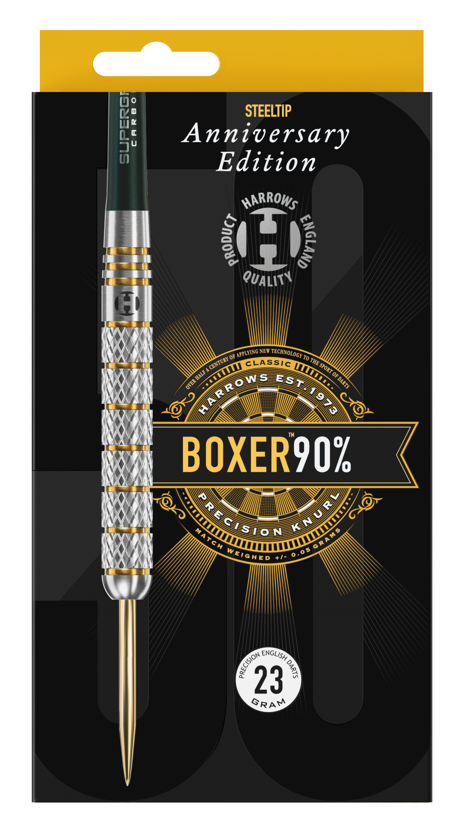 Harrows Boxer Parallel ANNIVERSARY EDITION 90% Tungsten Steel Tip Dart Set image 6