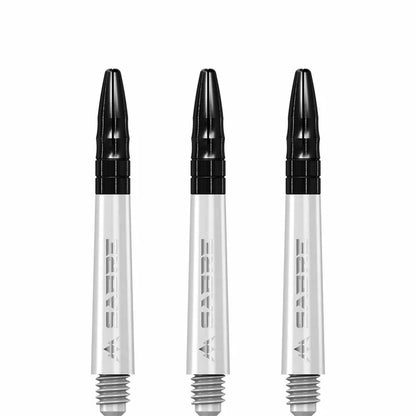 Mission Sabre White-Black Top Polycarbonate Dart Shaft Stem image 1