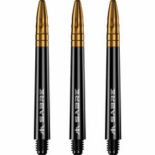 Mission Sabre Black-Gold Top Polycarbonate Dart Shaft Stem image 0