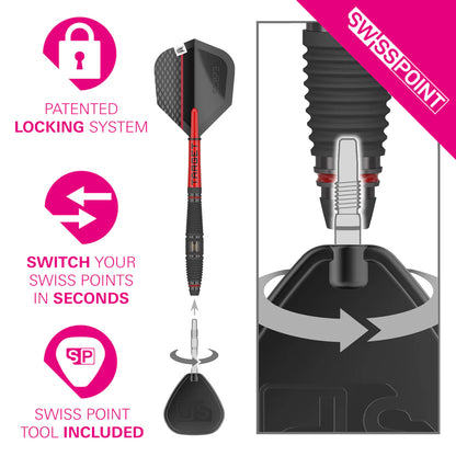 Target Scope 03 90% Tungsten Swiss Point Steel Tip Dart Set image 3