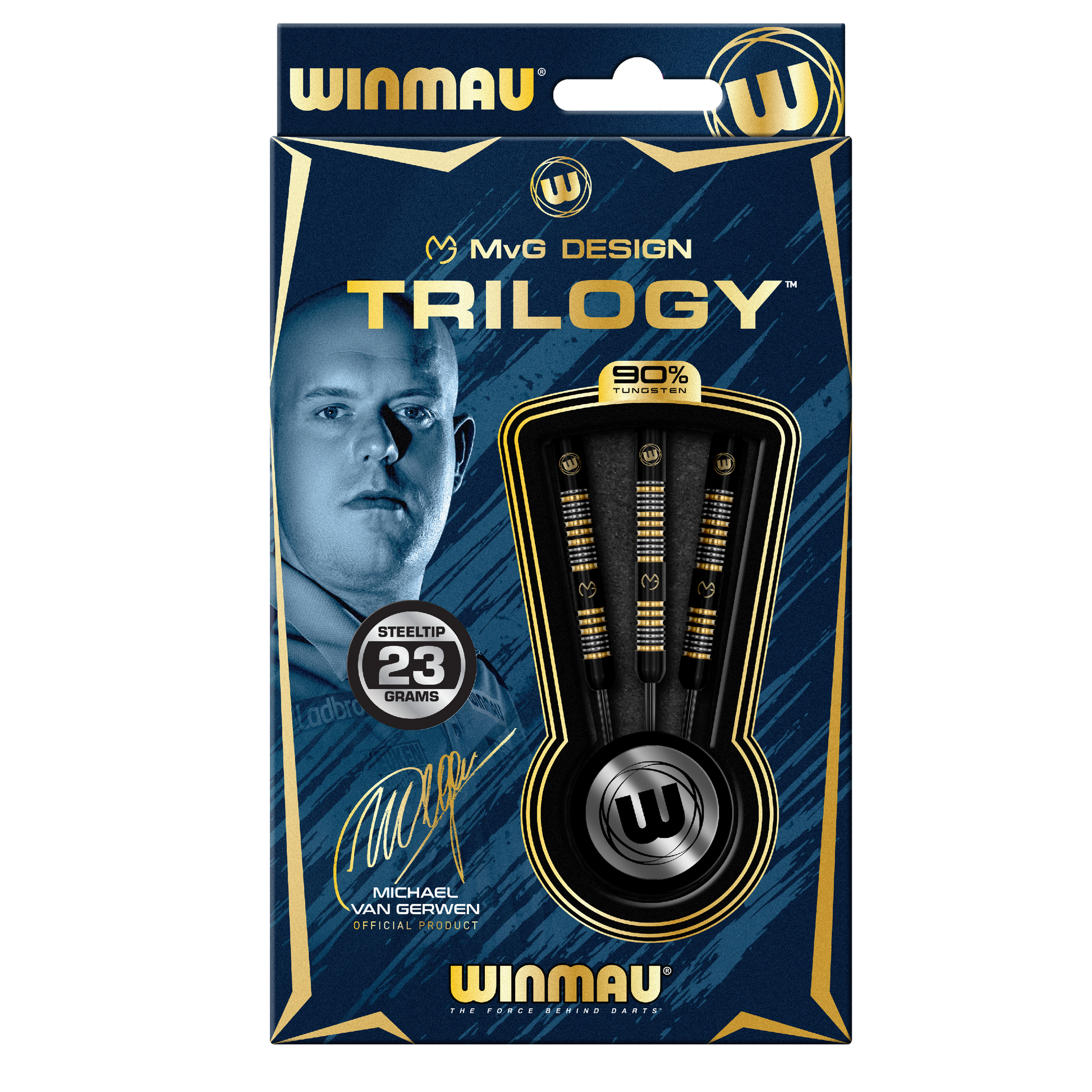 Winmau Michael Van Gerwen Trilogy Steel Tip Dart Set image 2