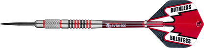 Ruthless Winners Black & Red - Front Knurl - Steel Tip Dart Set - 25g image 1