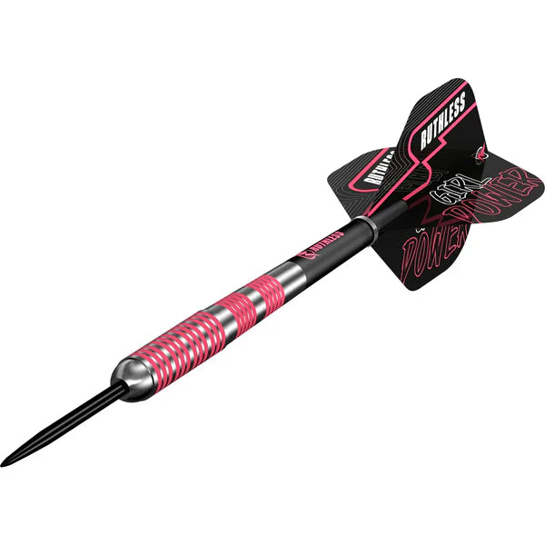 Ruthless Girl Power Darts Pink - M2 - Ringed - 90% Steel Tip Tungsten Dart Set image 1