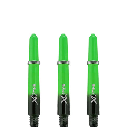 XQMax Gradient Polycarbonate Black & Green Dart Shaft Stem image 3