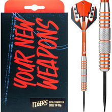 Ruthless Tigers Darts - 90% Steel Tip Tungsten - Centre Knurl - 30g image 0