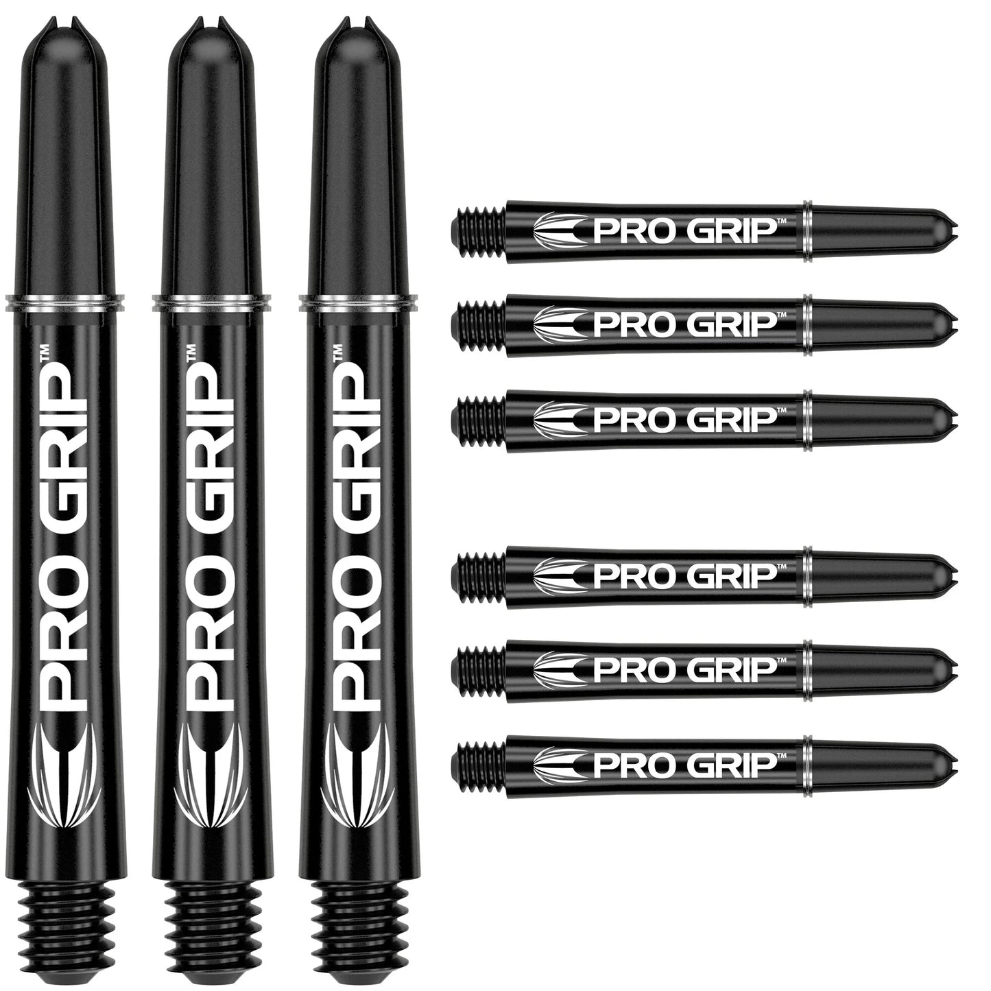 Target Pro Grip 3 Sets Black Dart Shaft Stem image 0