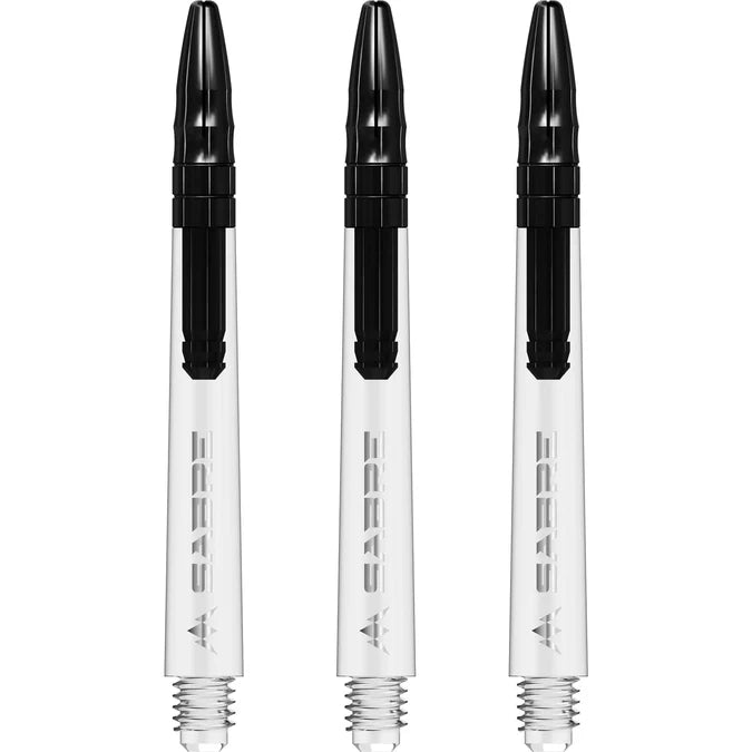 Mission Sabre Clear-Black Top Polycarbonate Dart Shaft Stem image 0