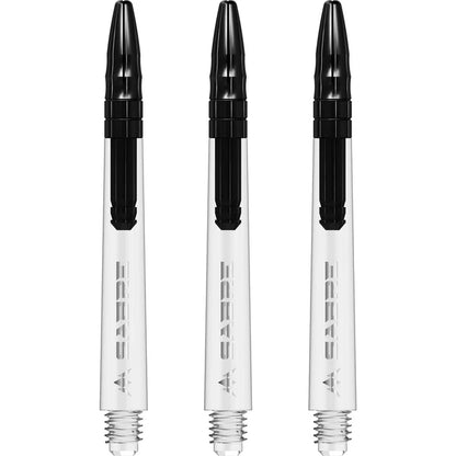 Mission Sabre Clear-Black Top Polycarbonate Dart Shaft Stem image 0