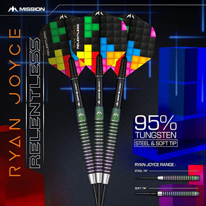 Mission Ryan Joyce Relentless Steel Tip PVD Coral Dart Set image 4