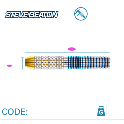 Winmau Steve Beaton Legacy Edition 90% Tungsten Steel Tip Dart Set image 2