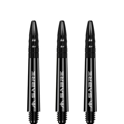 Mission Sabre Black-Black Top Polycarbonate Dart Shaft Stem image 1