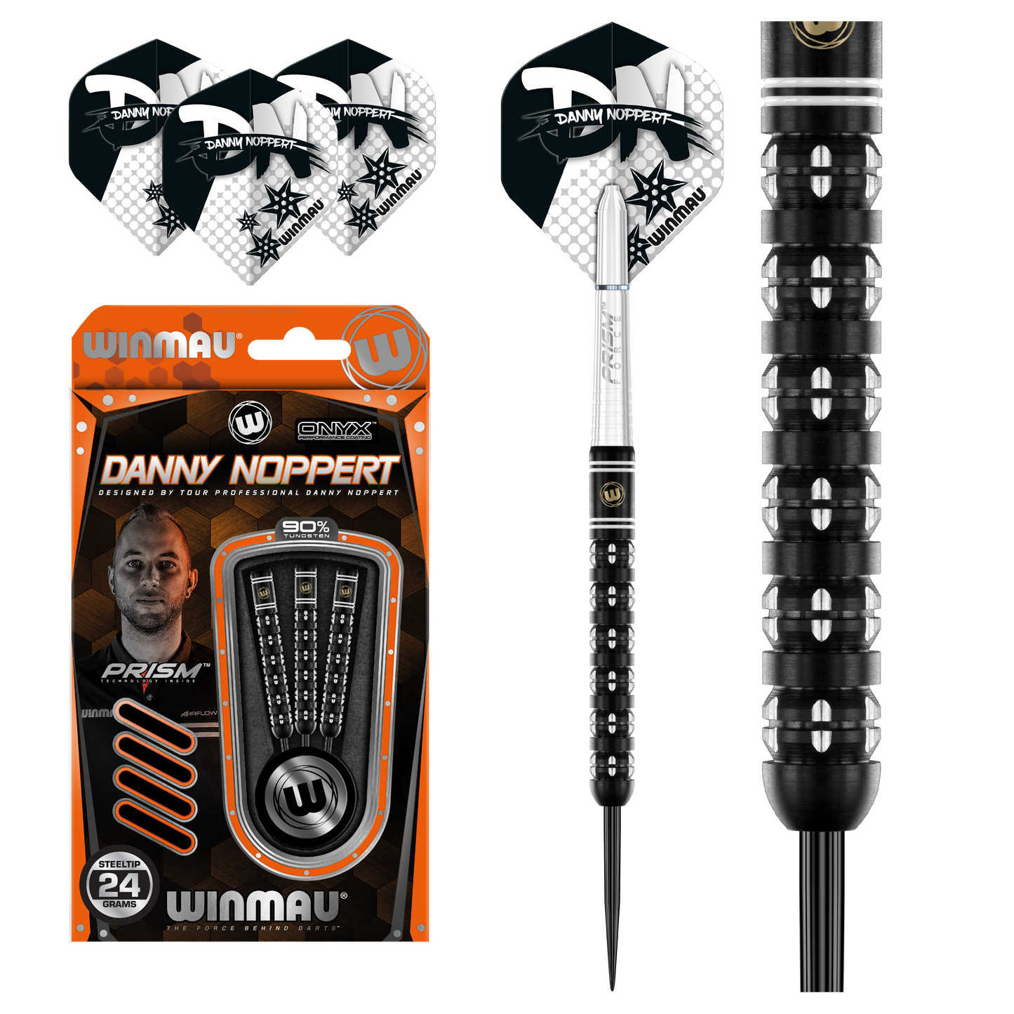 Winmau Danny Noppert Freeze Edition Steel Tip Dart Set image 0