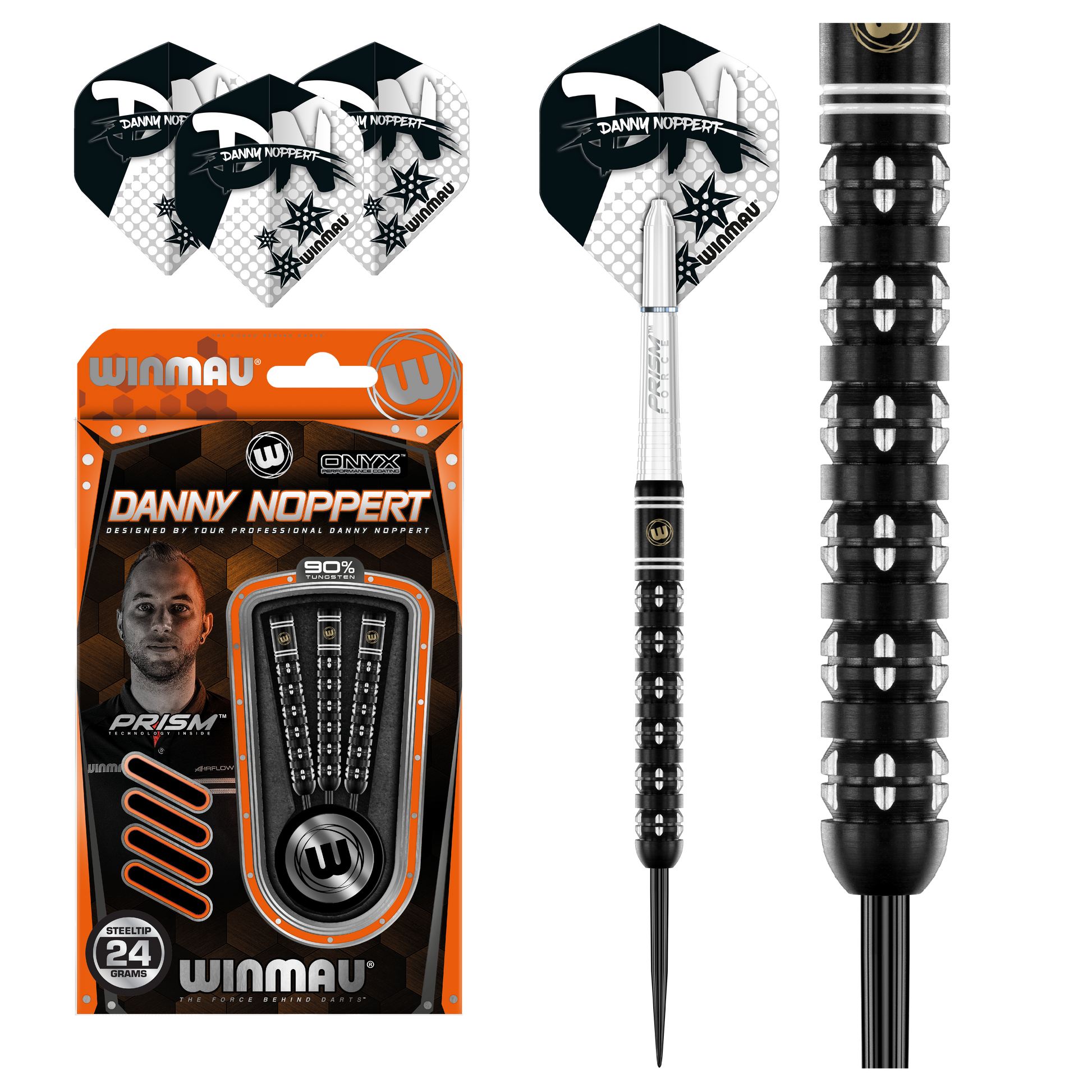Winmau Danny Noppert Freeze Edition Steel Tip Dart Set image 0
