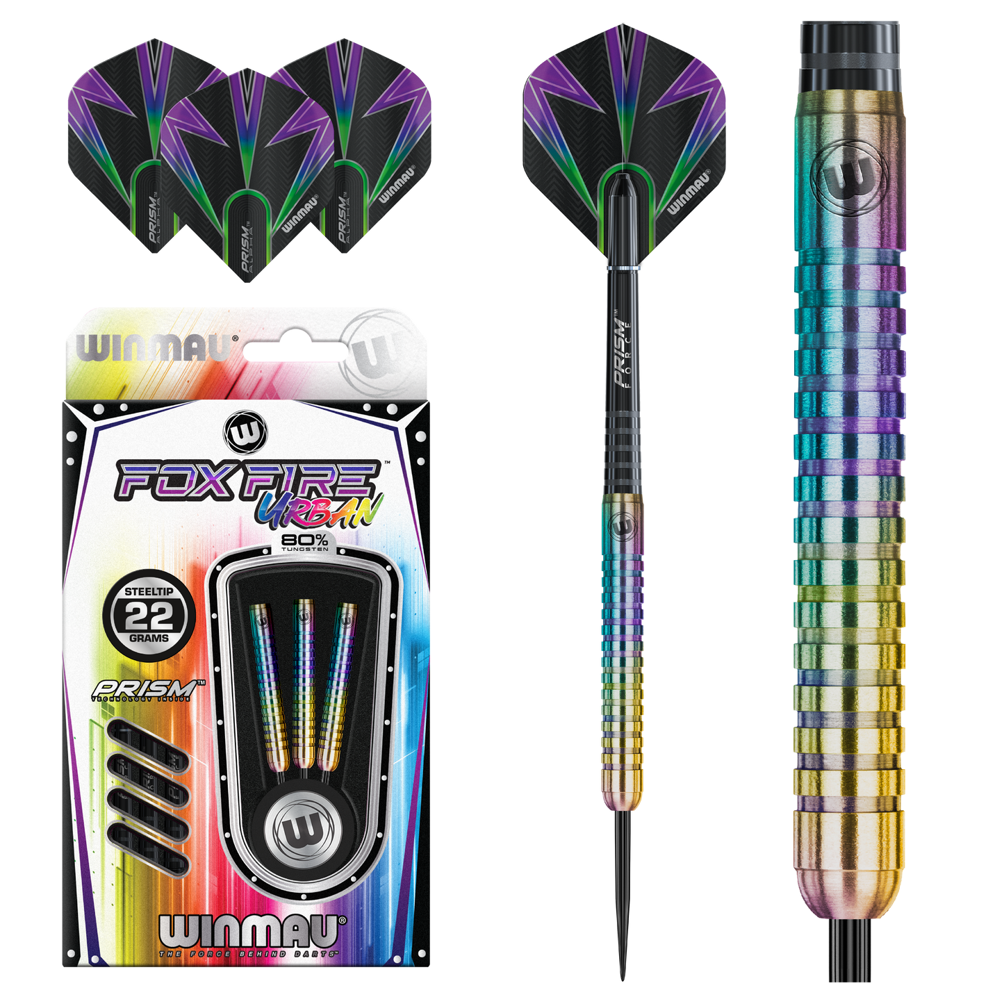 Winmau Foxfire Urban Steel Tip Dart Set image 0