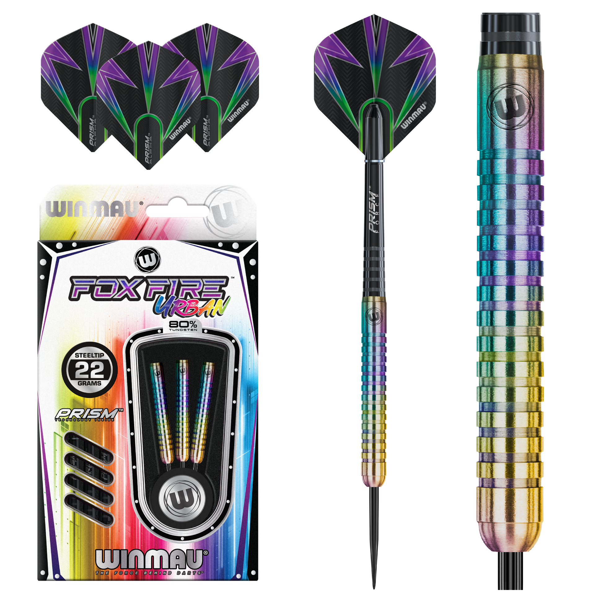 Winmau Foxfire Urban Steel Tip Dart Set image 0