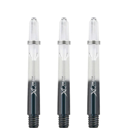 XQMax Gradient Polycarbonate Transparent & Black Dart Shaft Stem image 2