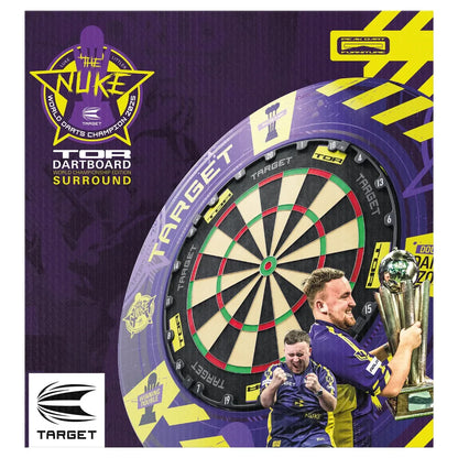 Target Luke 'The Nuke Littler World Champion Surround & TOR Dartboard Bundle image 8