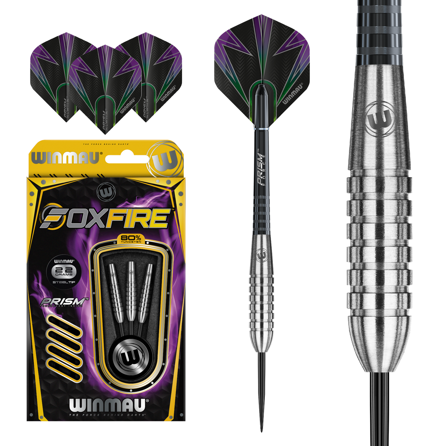 Winmau Foxfire Steel Tip Dart Set image 0