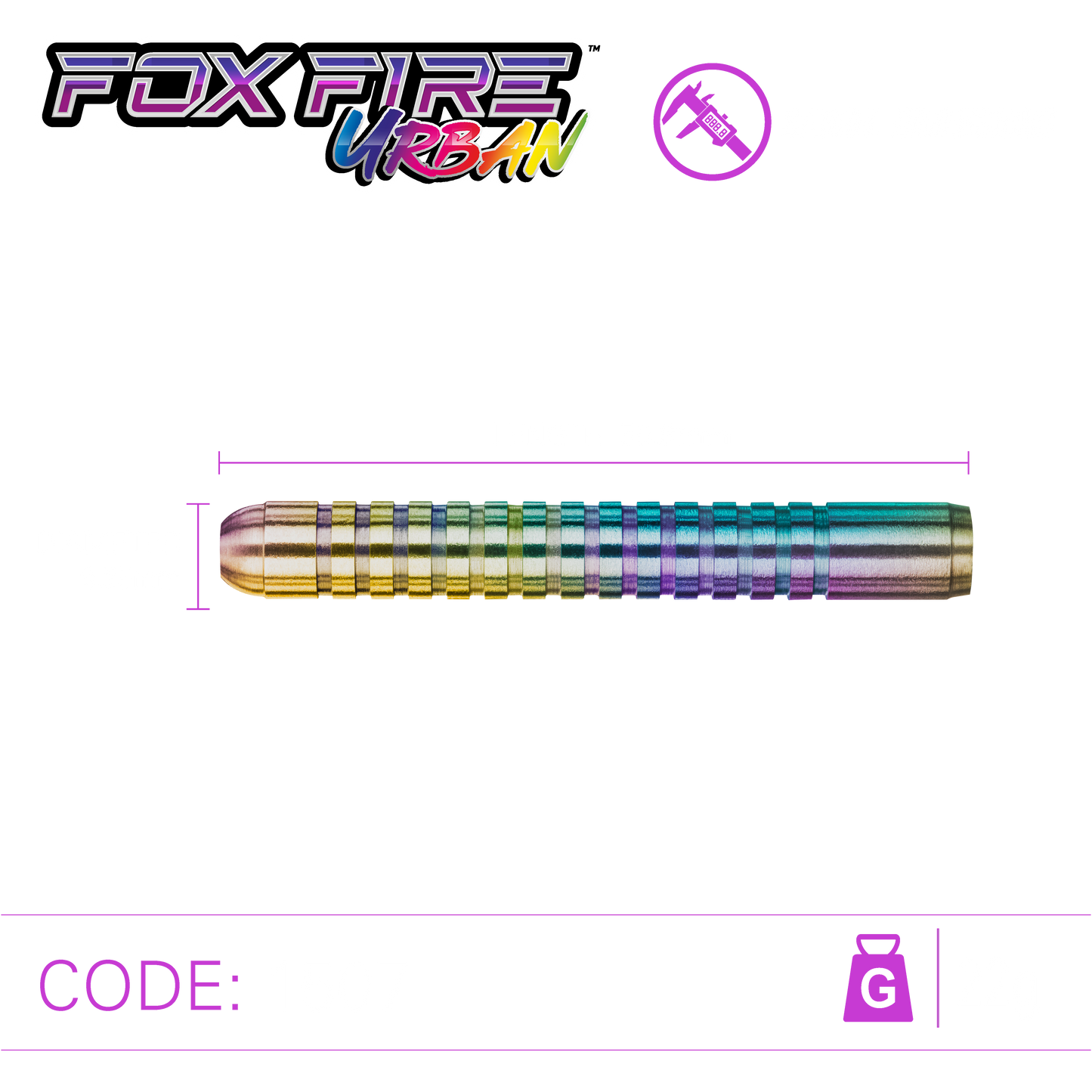 Winmau Foxfire Urban Steel Tip Dart Set image 4