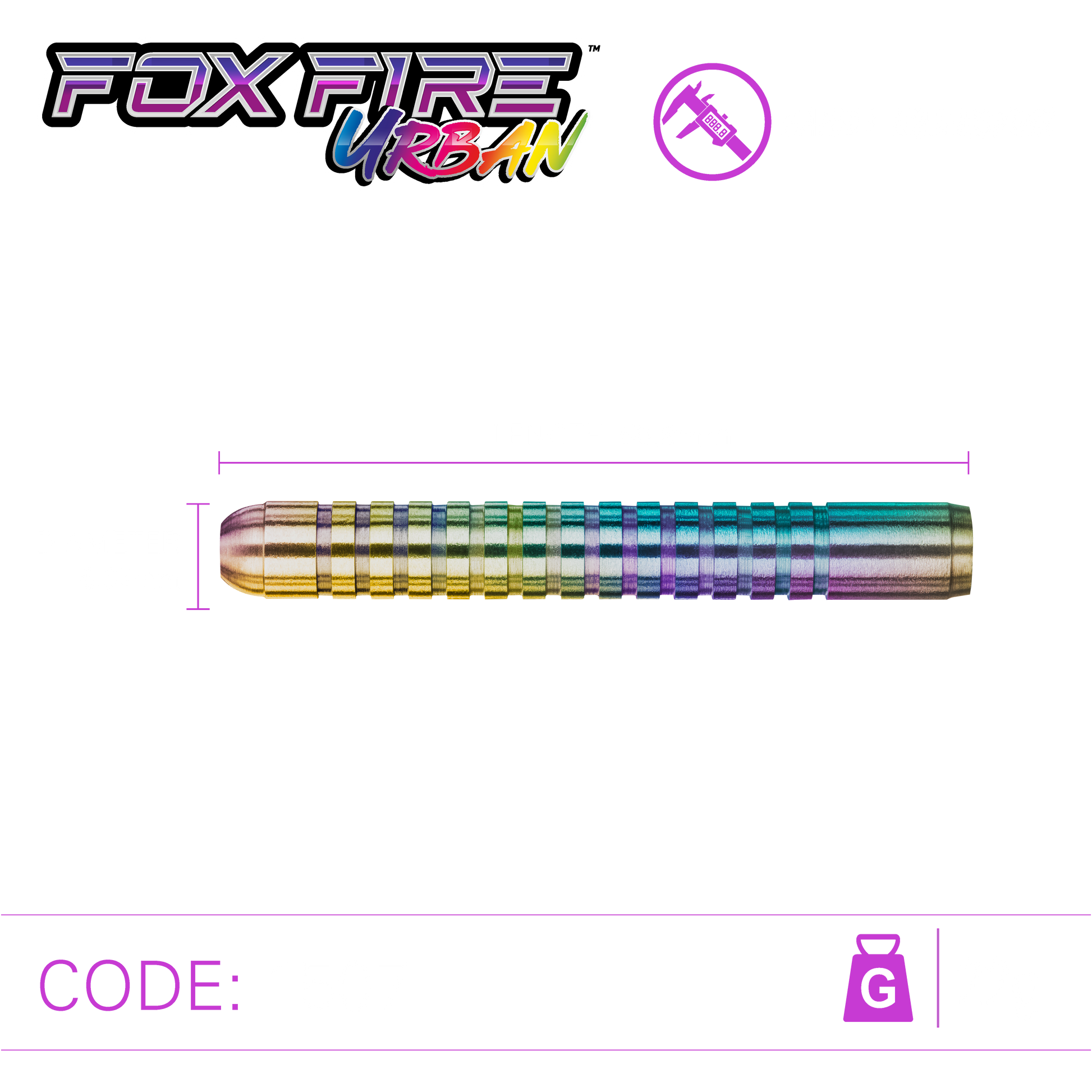 Winmau Foxfire Urban Steel Tip Dart Set image 4