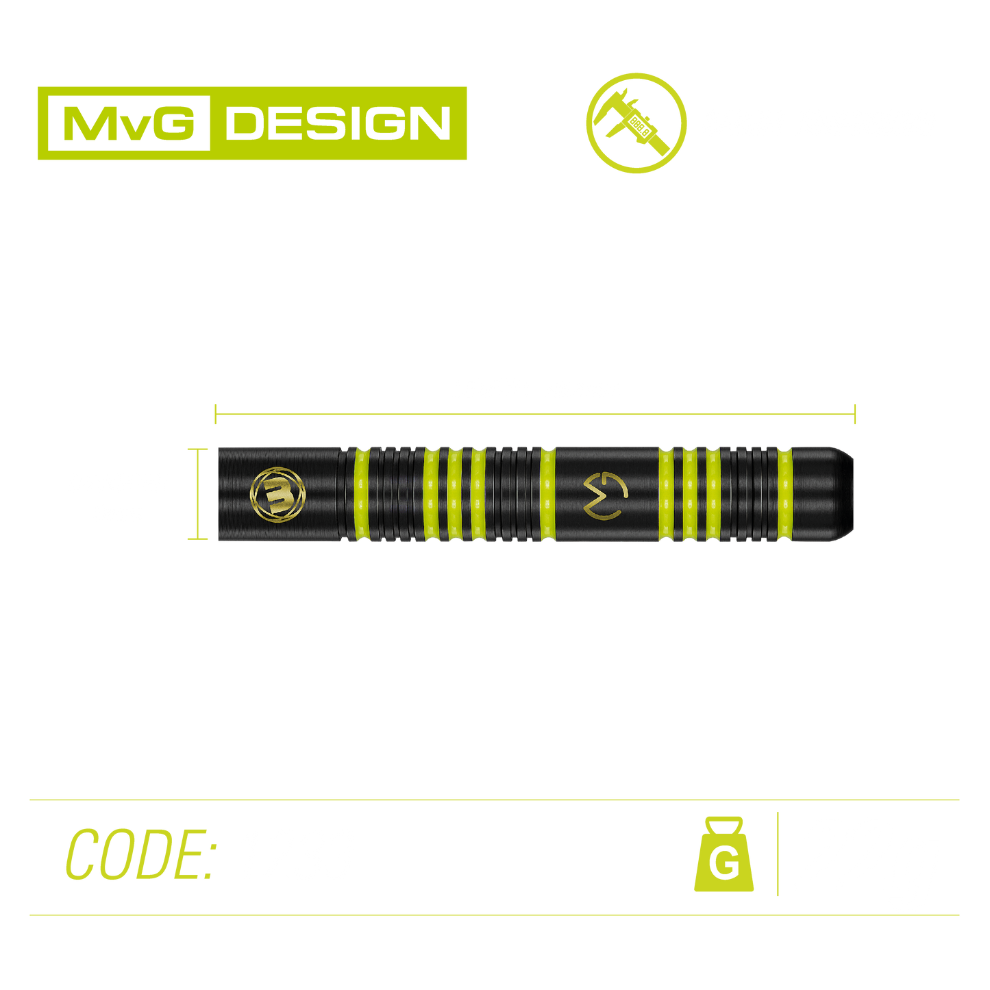 Winmau Michael Van Gerwen Ambition Brass Dart Set image 5