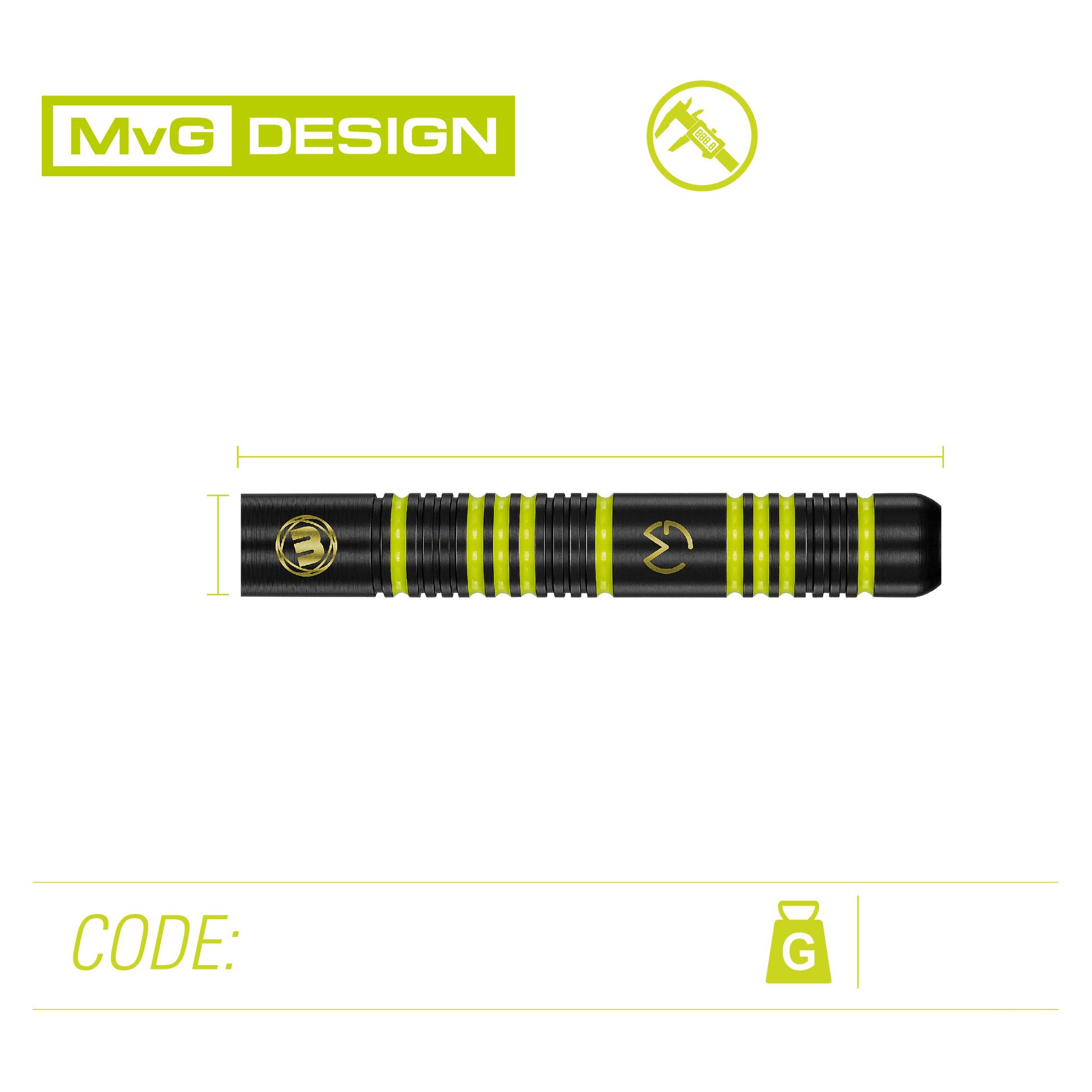 Winmau Michael Van Gerwen Ambition Brass Dart Set image 5