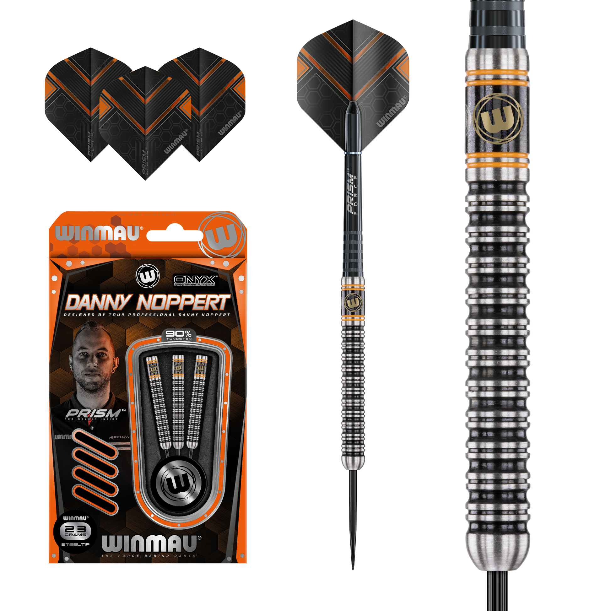 Winmau Danny Noppert Signature Edition Steel Tip Dart Set image 0