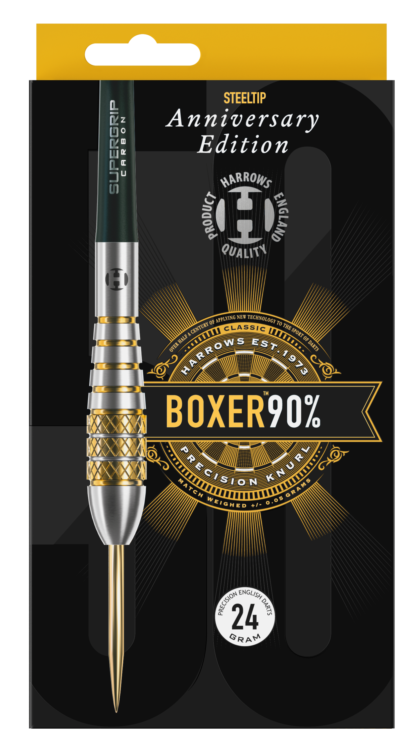 Harrows Boxer Bomb ANNIVERSARY EDITION 90% Tungsten Steel Tip Dart Set image 3