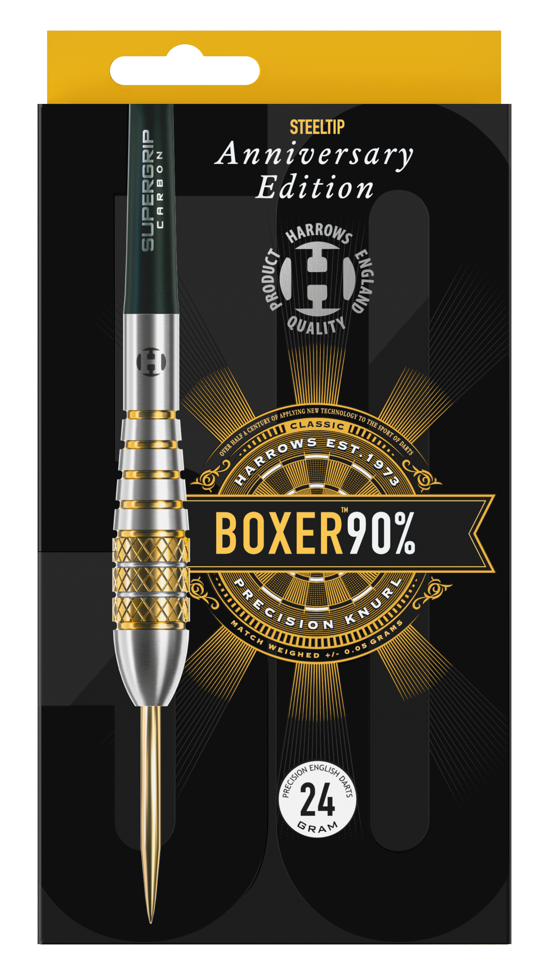 Harrows Boxer Bomb ANNIVERSARY EDITION 90% Tungsten Steel Tip Dart Set image 3