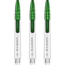 Mission Sabre Clear-Green Top Polycarbonate Dart Shaft Stem image 0