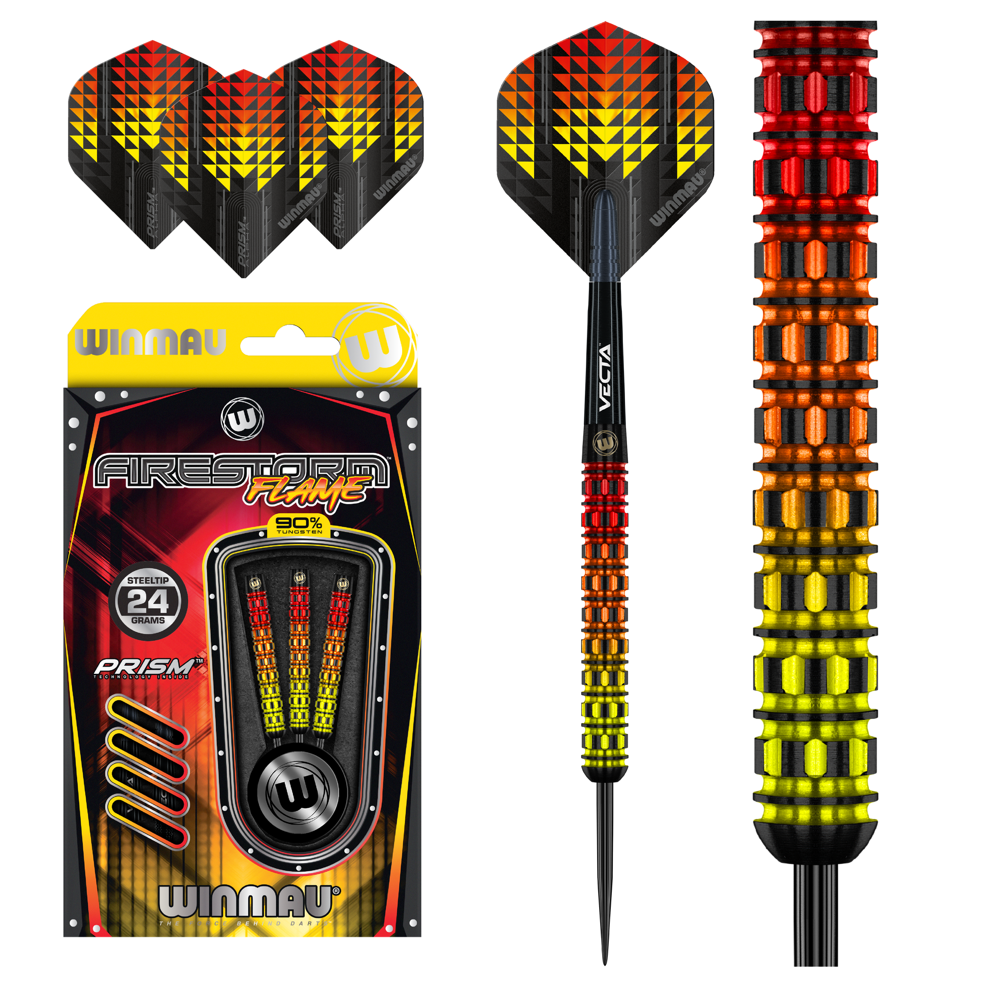 Winmau Firestorm Flame Steel Tip Dart Set image 0