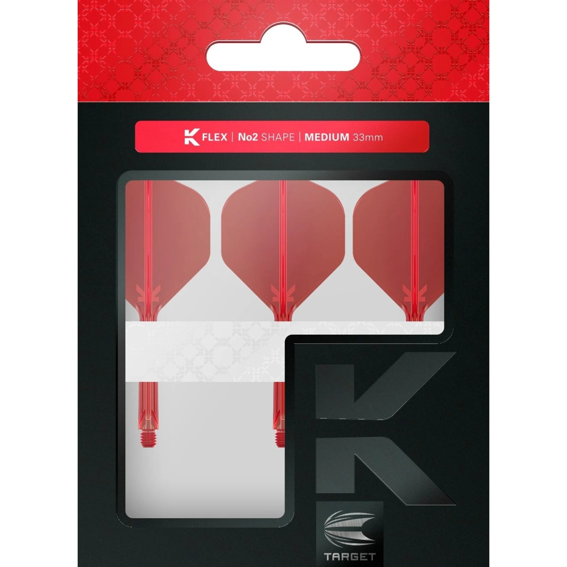 Target K-Flex Red No2 Dart Flights image 2