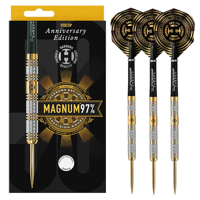 Harrows Magnum ANNIVERSARY EDITION 97% Tungsten Steel Tip Dart Set image 0