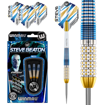 Winmau Steve Beaton Legacy Edition 90% Tungsten Steel Tip Dart Set image 0