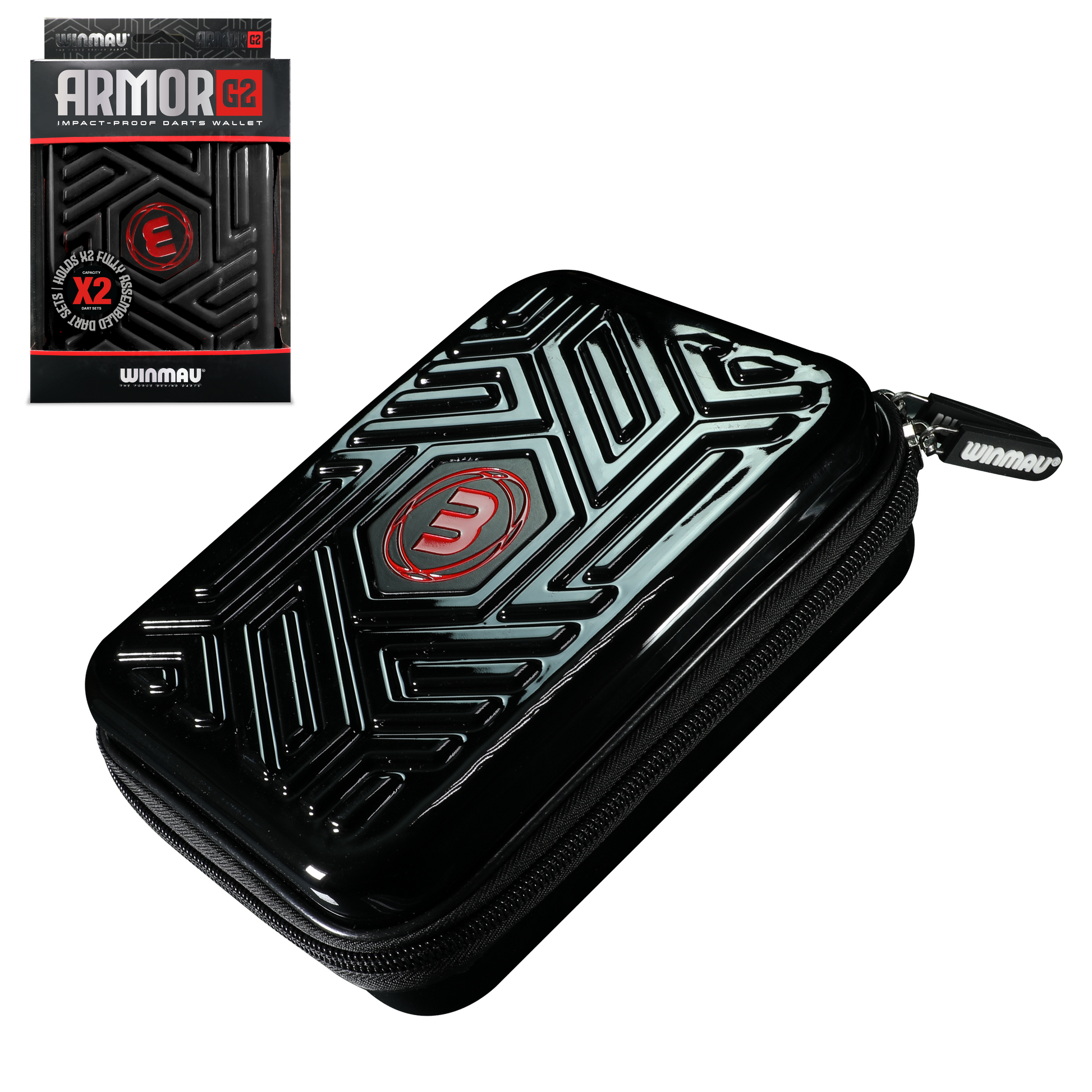 Winmau Armor G2 Black Dart Case image 0