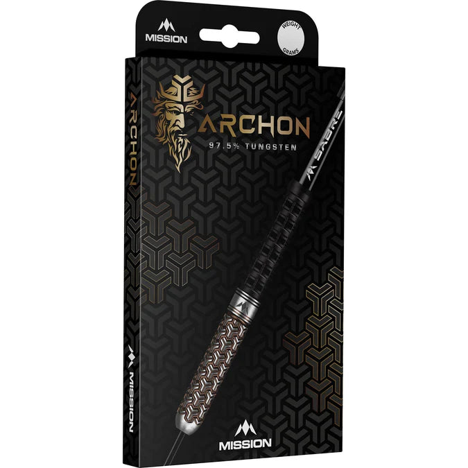 Mission Archon Black & Bronze PVD 97.5% Tungsten Steel Tip Dart Set