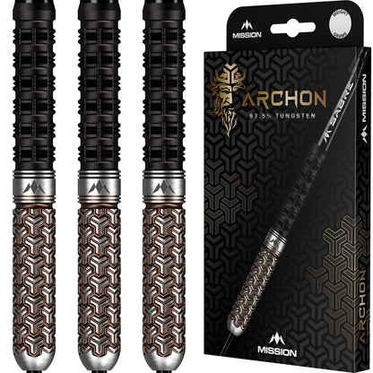 Mission Archon Black & Bronze PVD 97.5% Tungsten Steel Tip Dart Set