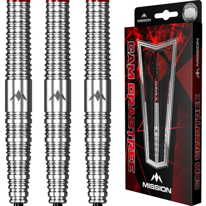 Mission Cam Crabtree Natural 95% Tungsten Steel Tip Dart Set