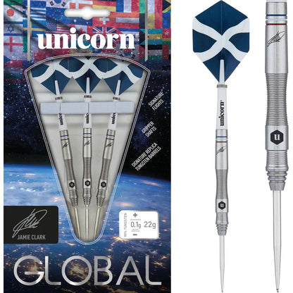 Unicorn Jamie Clark Natural 90% Tungsten Steel Tip Dart Set