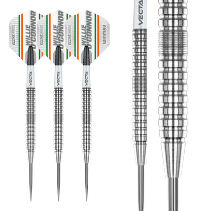 Winmau Willie O'Connor 90% Tungsten Steel Tip Dart Set