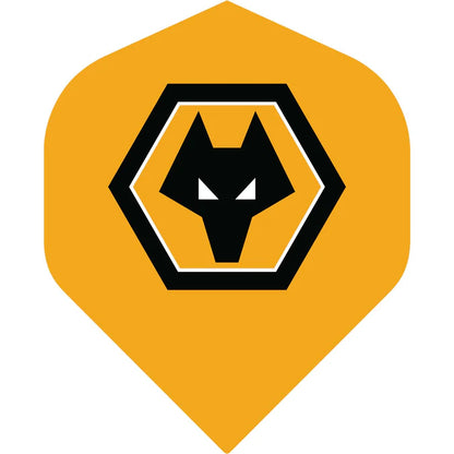 Wolverhampton Wanderers FC Official Licensed Wolves F1 Yellow Crest 100 Micron No2 Dart Flights